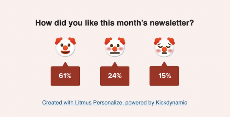 Attention grabbing email footer example asking for rating